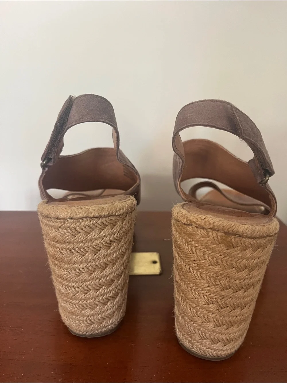 Born taupe suede